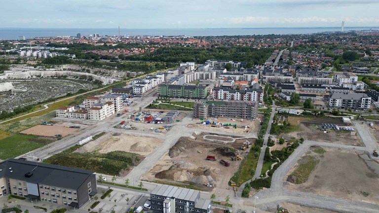 vy over stadsdel i malmo